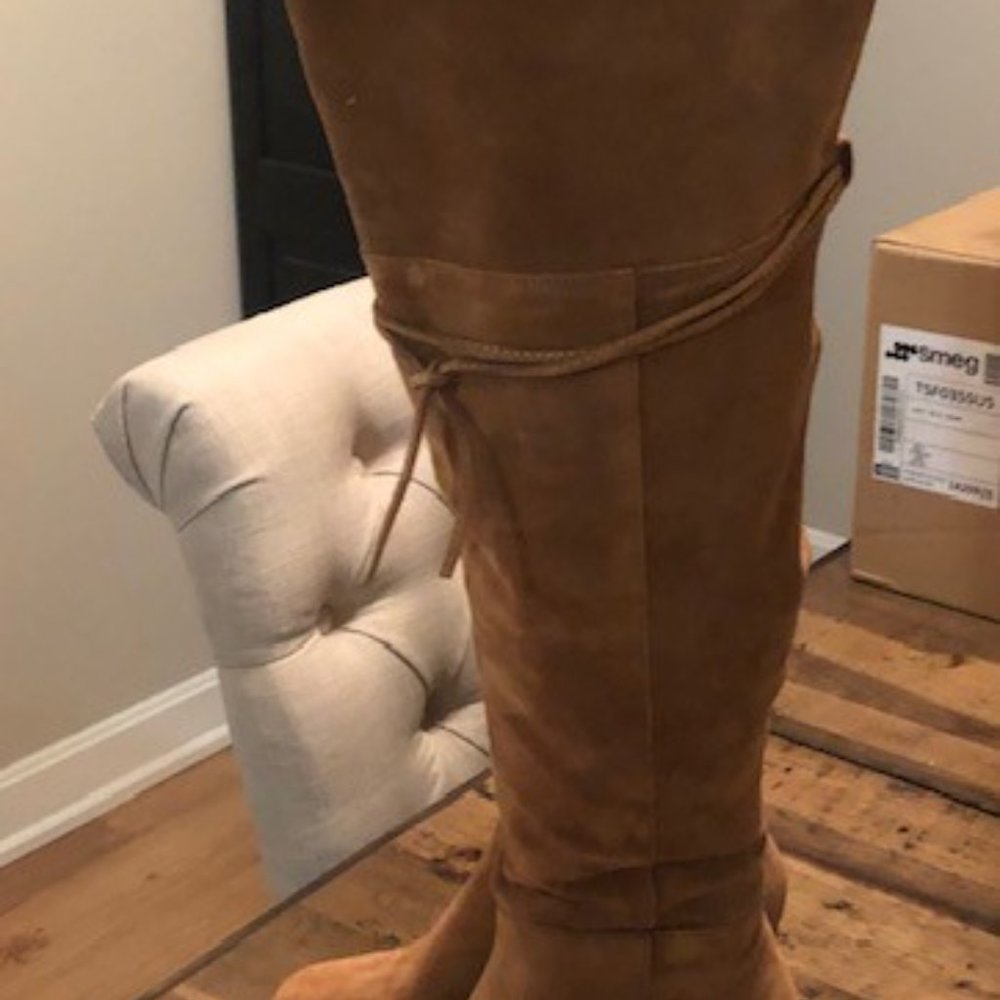 NEW $298 FREE PEOPLE CHESTNUT ECHO PLATFORM OVER-THE-KNEE BOOTS SIZE 39.5 / 9.5 - Picture 11 of 13
